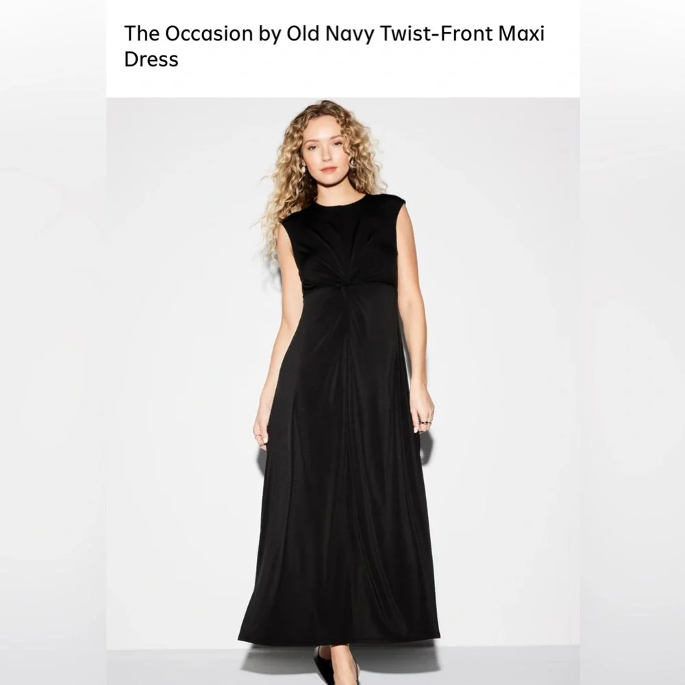 The Occasion by Old Navy Twist-Front Maxi Dress Petite - Picture 4 of 5